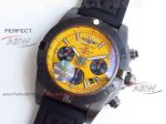 Perfect Replica Yellow Face Breitling Chronograph 44mm Copy Watch